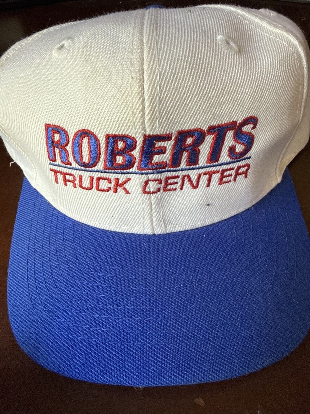 Roberts Truck Center White Blue Embroidered Baseball Cap Hat OTTO Adjustable